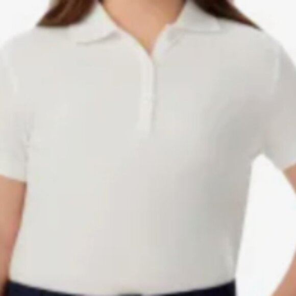 French Toast White Polo 2 Pack Large 10/12 - Picture 2 of 2